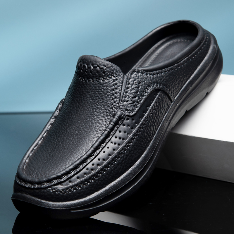 Outdoor Lighting Black - Zomerslippers, tuin klompen, waterdicht en antislip,