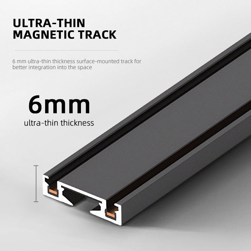 Outdoor Lighting Track - ST1-serie 3CCT Zwart Wit Ultradunne slanke
