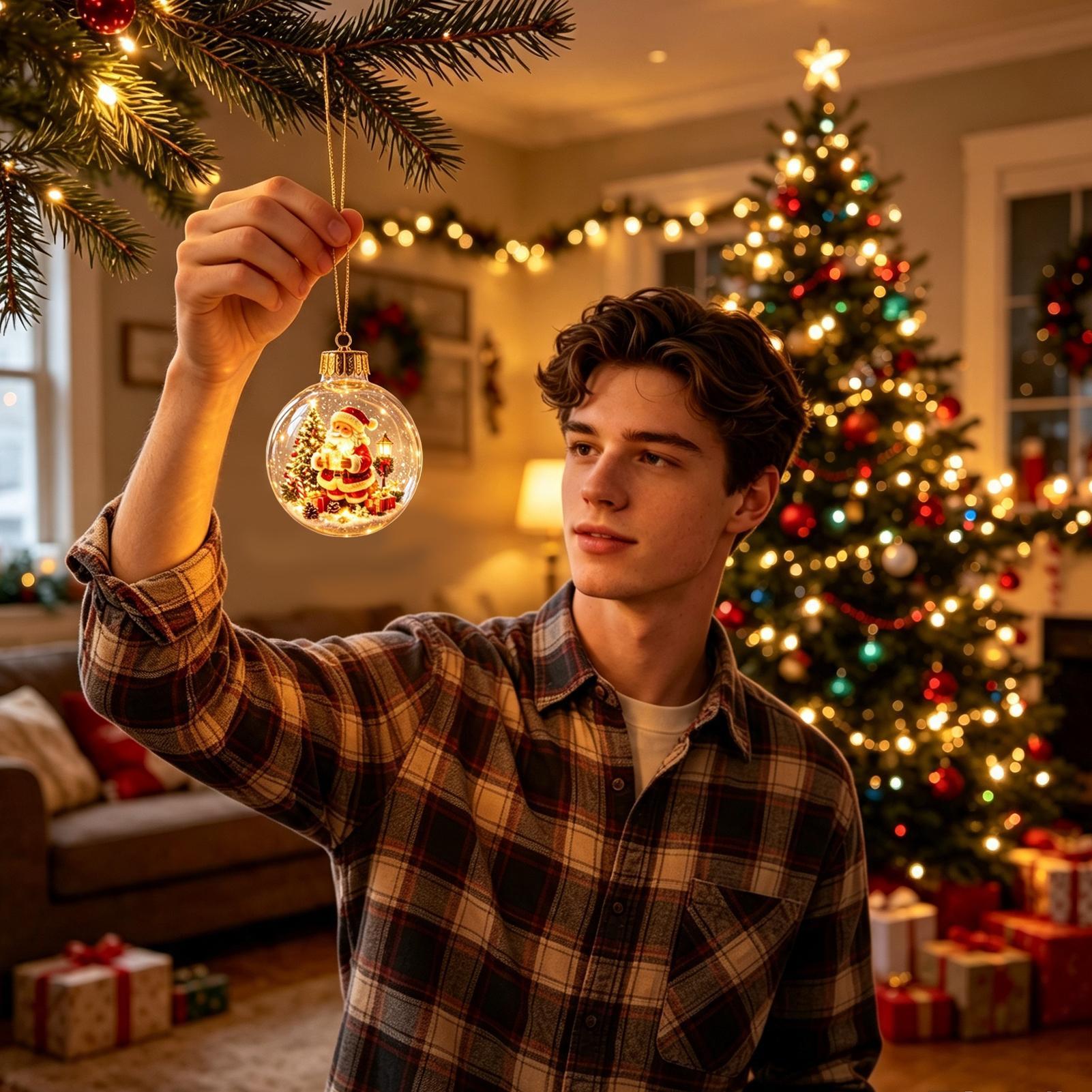 Gloeiende kerstdiorama-ornamen - Outdoor Lighting Effects recensie en prijs