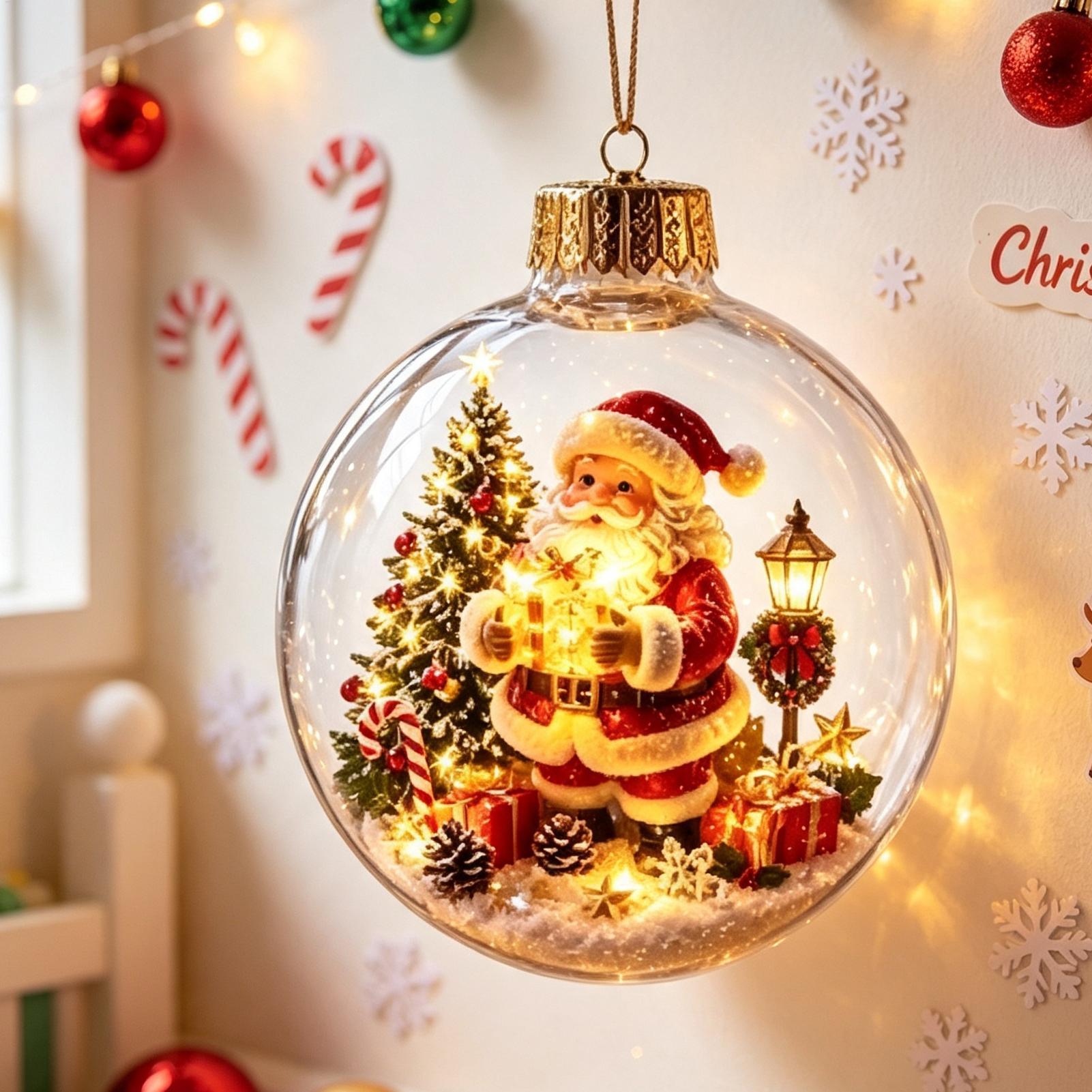 Gloeiende kerstdiorama-ornamen - Outdoor Lighting Effects recensie en prijs