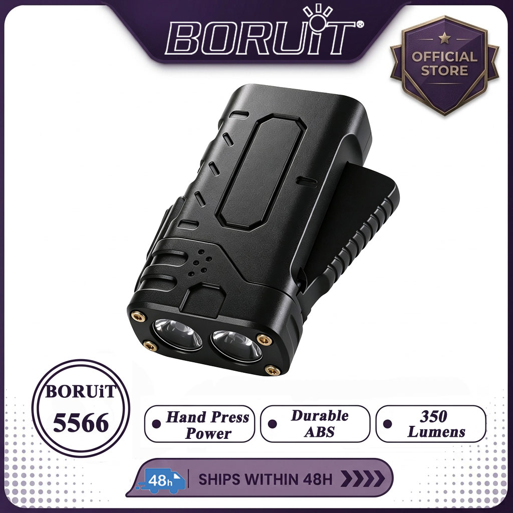 BORUIiT Handkruk EDC LED-zakla - Outdoor Lighting Black recensie en prijs
