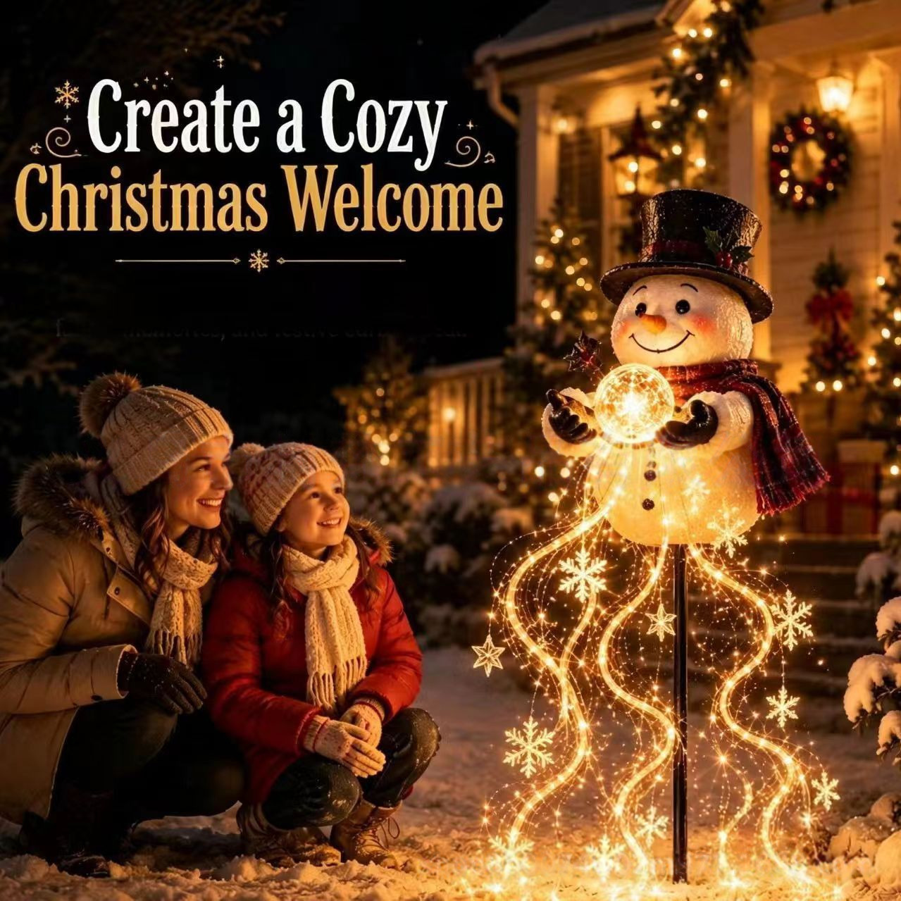 Verlichte kerstsneeuwman decor - Outdoor Lighting Effects recensie en prijs